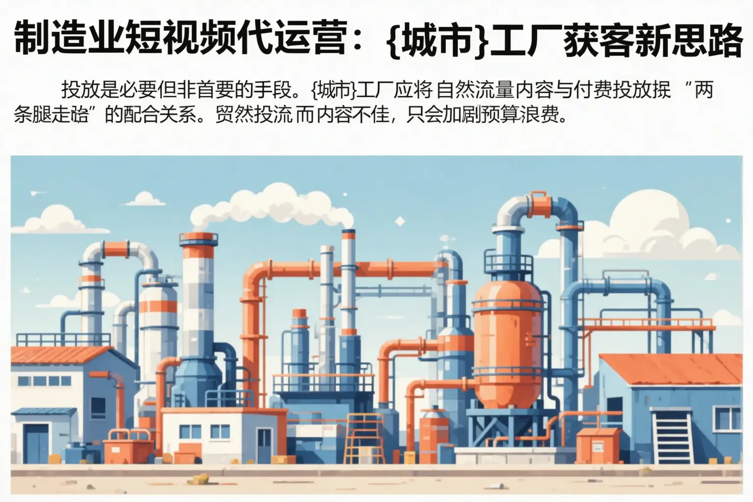 制造业短视频代运营：古冶工厂获客新思路